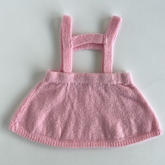 Vintage Other - Vintage pink knit jumper skirt size 24months - 3T